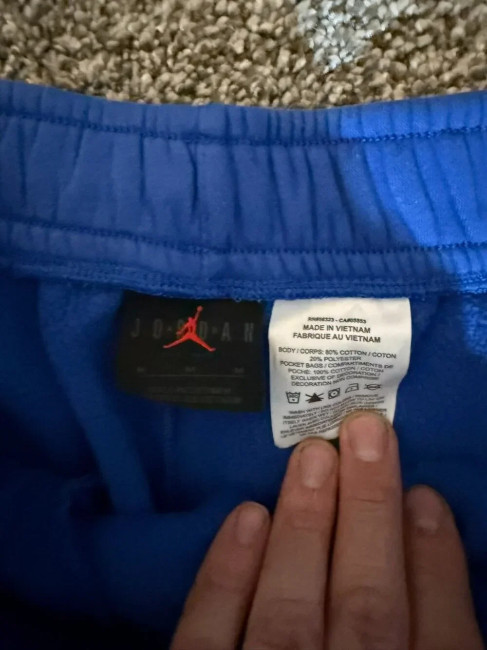 Jordan Flight Blue Sweatpants Joggers Jumpman Mens Size Medium